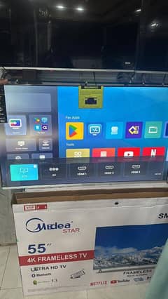 LED 43 Box Samsung New Model Voice Remot Bezel less 4k