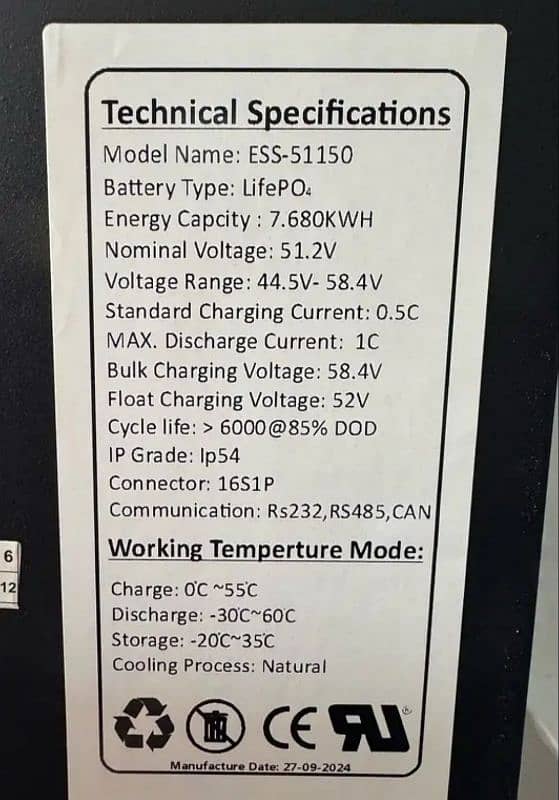 EEL Power 51.2V 150Ah Lithium Iron Battery 5