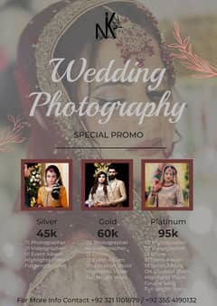 Call us for the Photography and Videography of event.