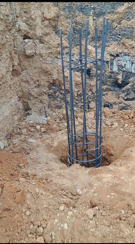 Lowering| pile sizes 12" to 60"| Pile bore drilling under construction 13