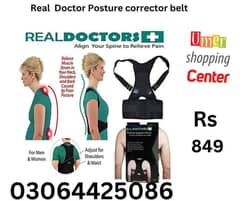 Real Doctor Posture Corrector, Shoulder Back Support Belt