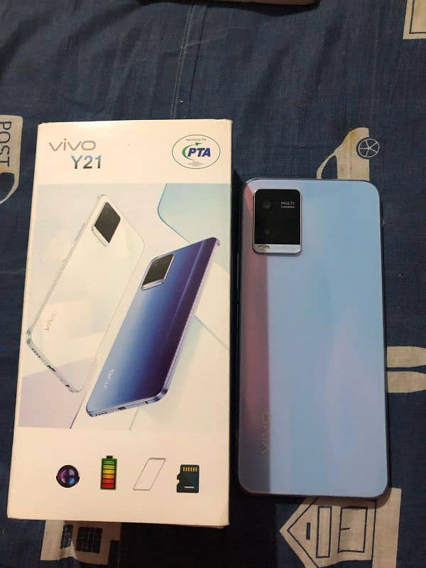 vivo y21 8/256 with box 6