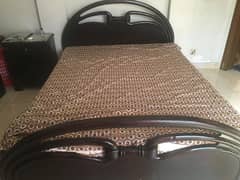 Queen size bed and mattress