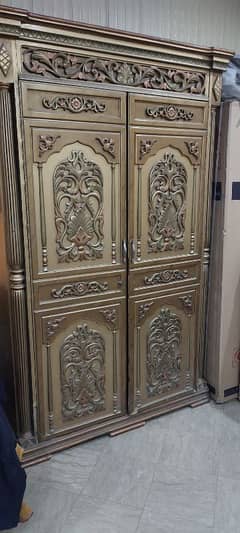 Antique wardrobe solid wood