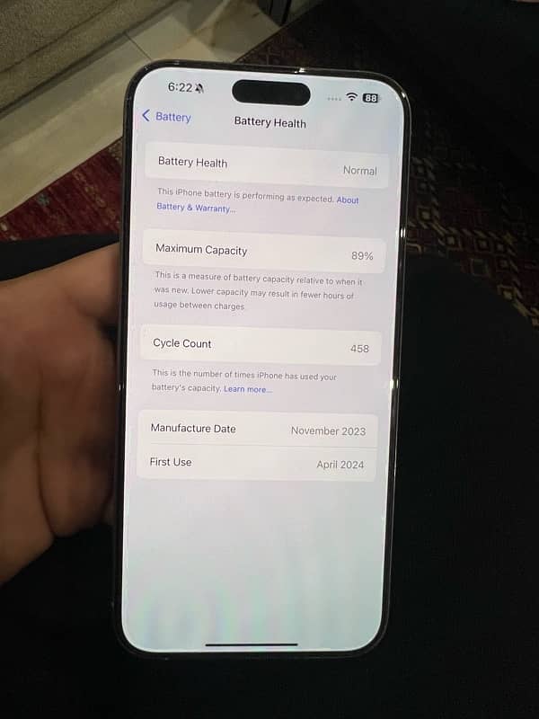 I Phone 15 pro max non pta 256 gb 6