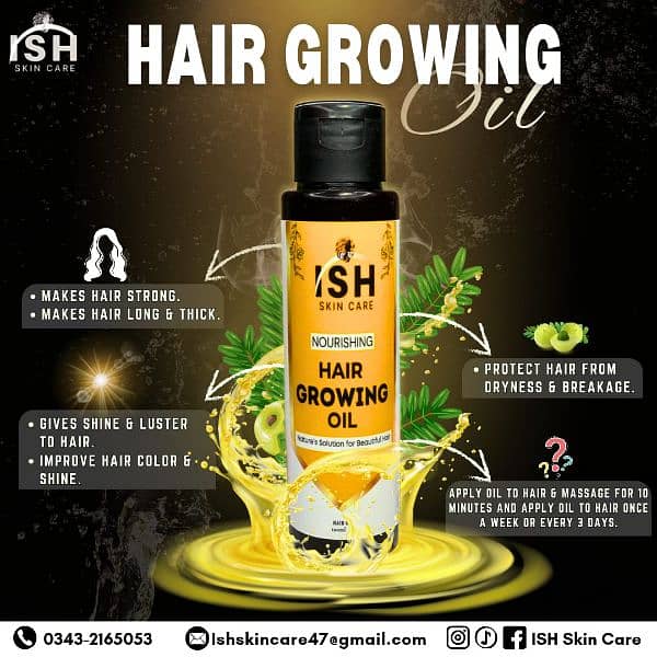 ISHSKINCARE hair growing oil 0