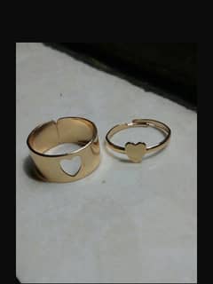 Heart shaped Rings. . A Bond That Connect Forever.