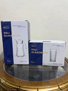 Jug & Glass Set l Water Jug l Water Glasses