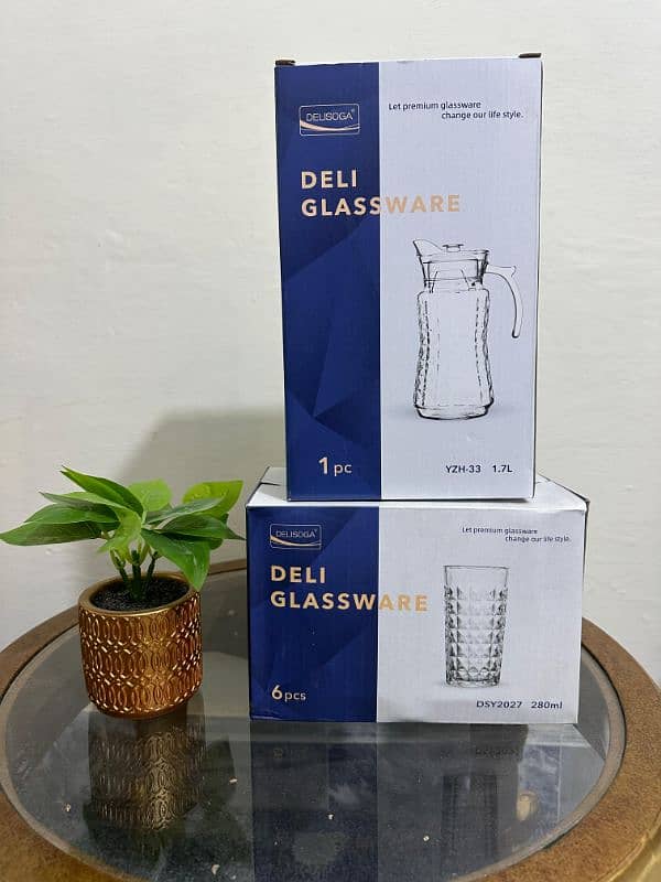 Jug & Glass Set l Water Jug l Water Glasses 1