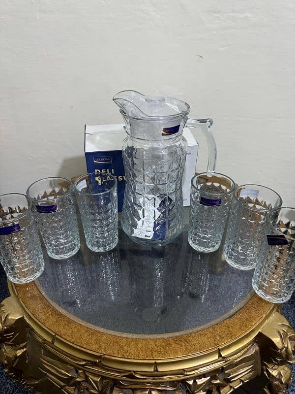 Jug & Glass Set l Water Jug l Water Glasses 2