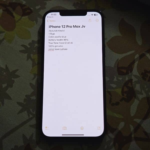 Iphone 12 pro max jv 99bh 2