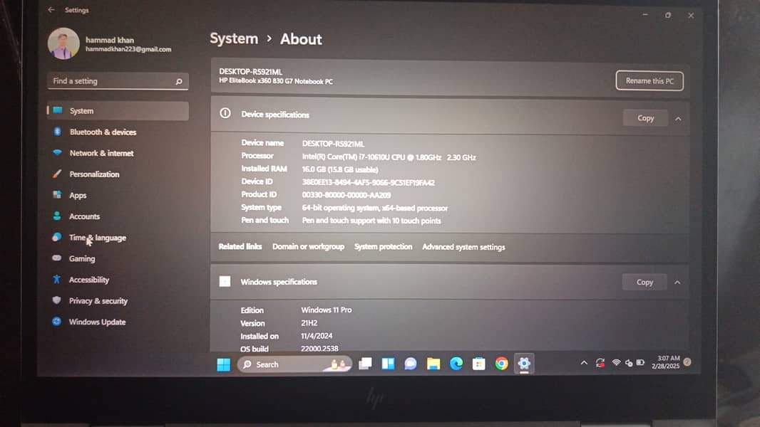 Hp Elitebook x360 830 G7 Core i7 10 Gen 0