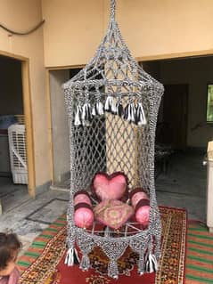 macrame nest swing jhoola