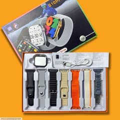 Stylish 7 In 1 Smart Watch - Multicolor (1 Pc)