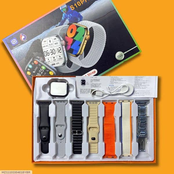 Stylish 7 In 1 Smart Watch - Multicolor (1 Pc) 0