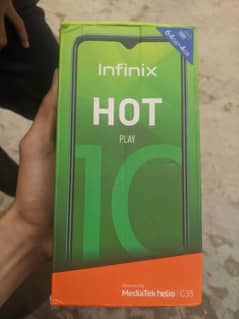 Infinix Hot 10 Play With box Minner touch Break