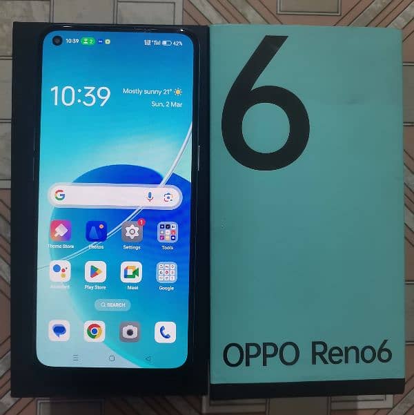 Oppo reno 6 complete box 0