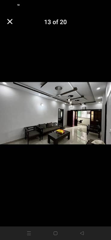 Sanober Twin Tower Brand New Luxuries Flat 3 Beds DD West Open In Gulistan e Jauhar 5