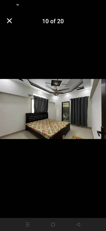 Sanober Twin Tower Brand New Luxuries Flat 3 Beds DD West Open In Gulistan e Jauhar 7