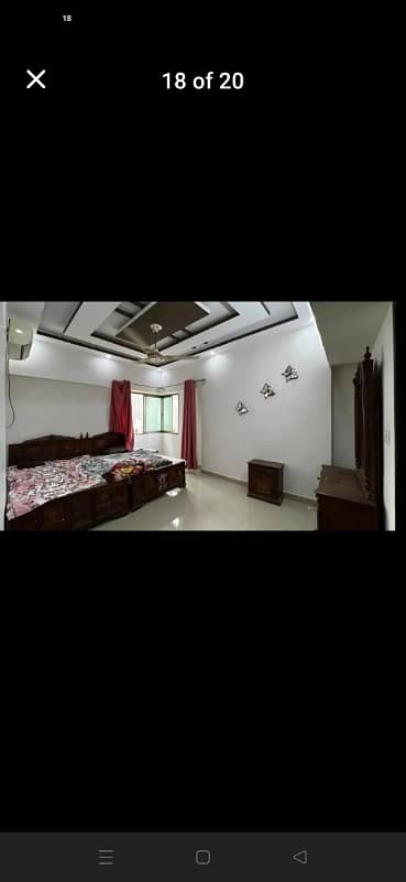 Sanober Twin Tower Brand New Luxuries Flat 3 Beds DD West Open In Gulistan e Jauhar 10