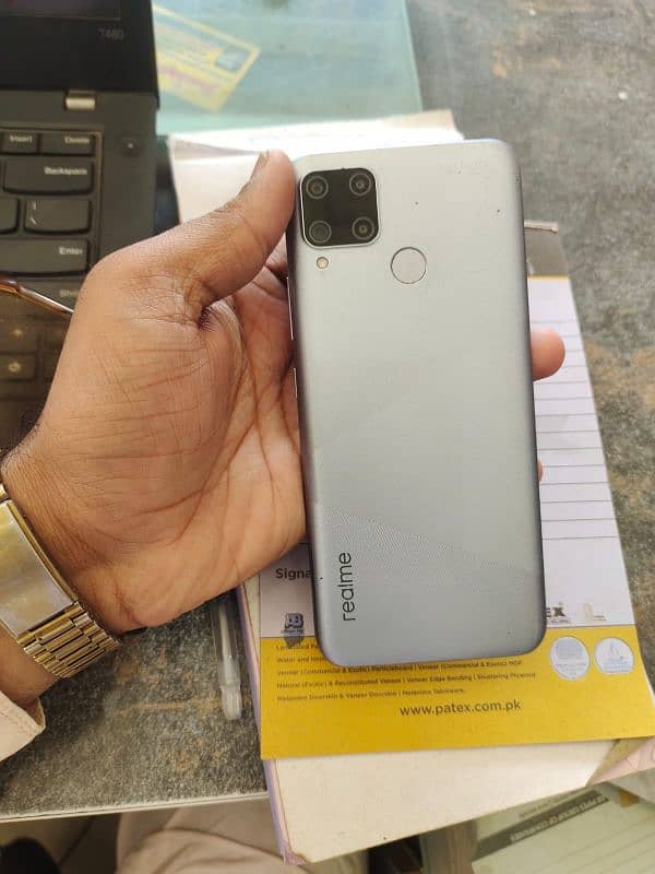 realme C15 lush condition 4 ram 64gb with box chrger 10by10 2