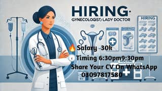 Required A Female  doctor on salary or share basis