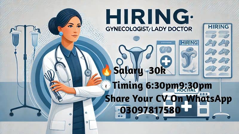 Required A Female  doctor on salary or share basis 0