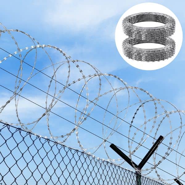 Barbed wire in Karachi - Chicken mesh - Brick wall fence - Chain link 4