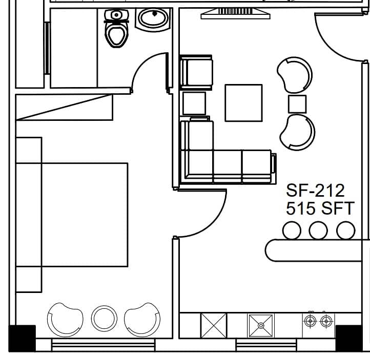 Furnished One Bed Luxury Apartment on Installments 1