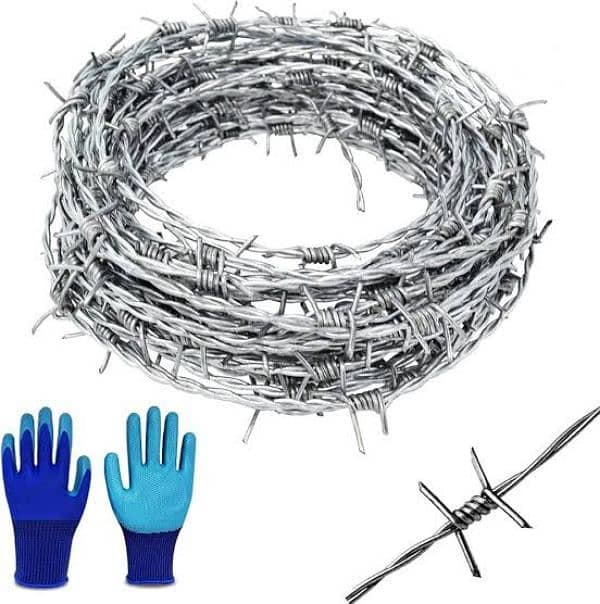 Barbed wire stock in Pakistan - Razor wire - Electric fence -Wire rope 4