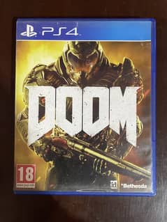 DOOM PS4 Game Disc