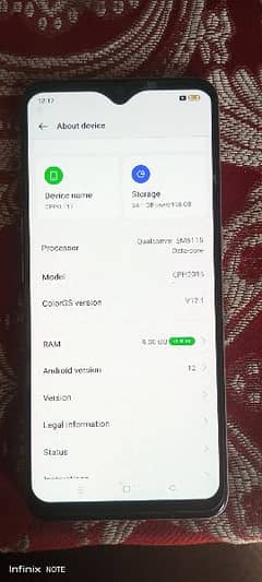 f17 oppo ram8 128gb