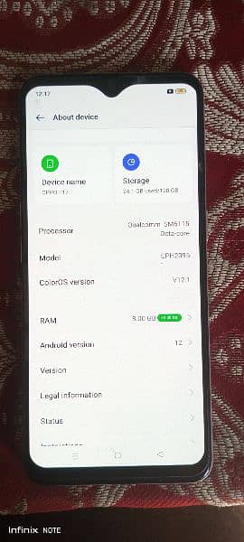 f17 oppo ram8 128gb 0