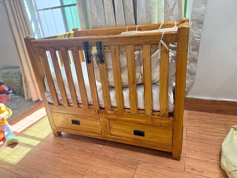 Baby cot  & Baby Cradle | Wooden cot | Cradle | Baby swing 1