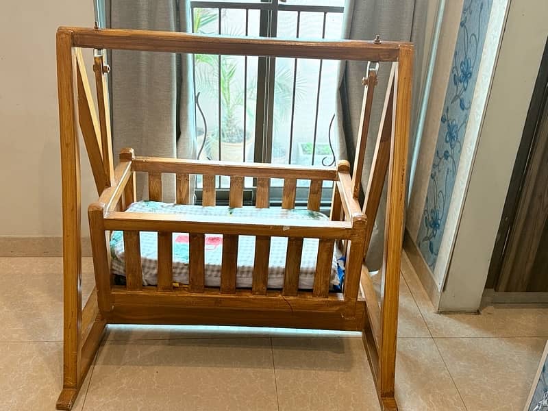 Baby cot  & Baby Cradle | Wooden cot | Cradle | Baby swing 3