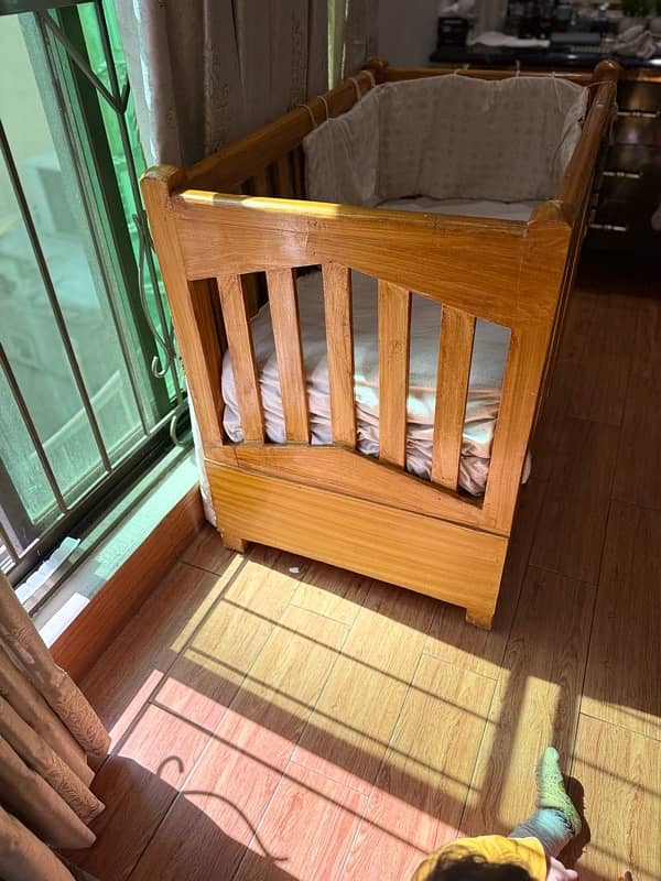 Baby cot  & Baby Cradle | Wooden cot | Cradle | Baby swing 4