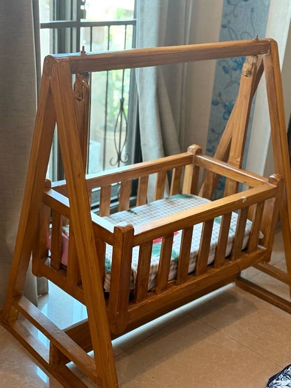 Baby cot  & Baby Cradle | Wooden cot | Cradle | Baby swing 7