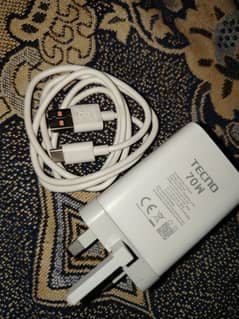 70W Tecno Camon 30  Ka original charger Box Pulled original