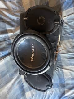 pioneer subwoofer with pioneer king speaker for sale