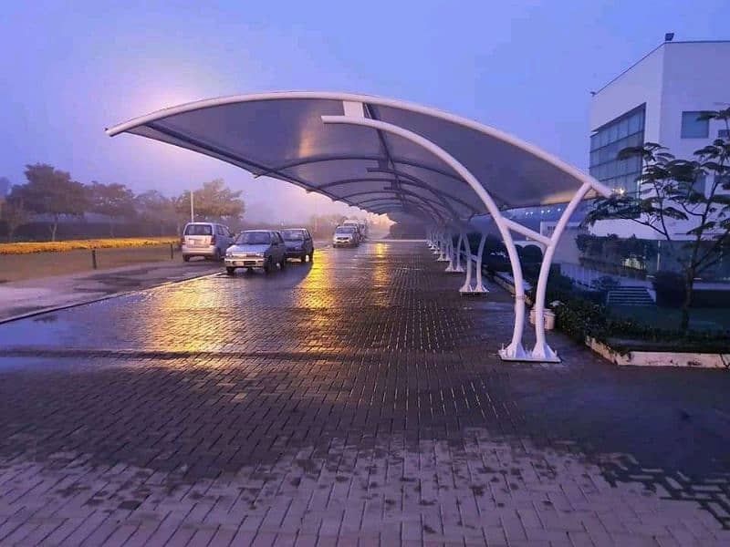 New design sun shade - Canopy shade - Tensile car parking -Garage shed 2