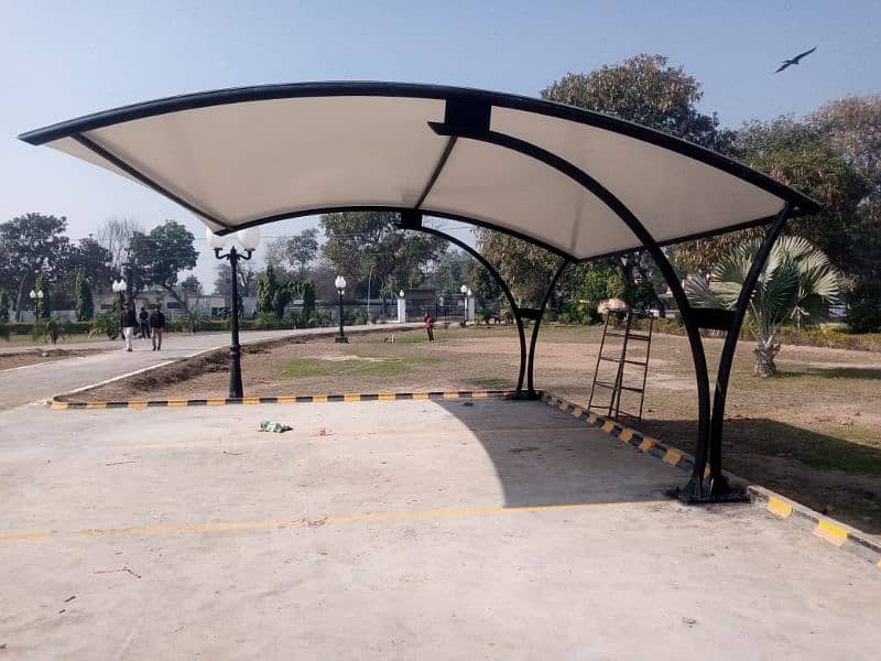 New design sun shade - Canopy shade - Tensile car parking -Garage shed 14