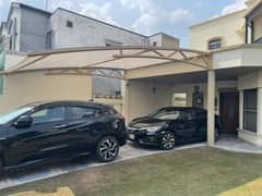 Wall mounted garage shade | Car Porch shed | Canopy | Pvc tensile