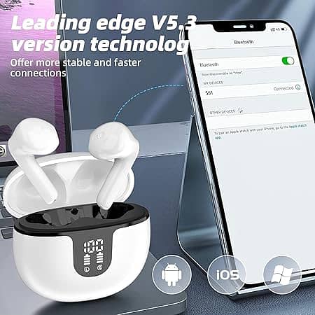 Wireless Earbuds Bluetooth 5.4, in Ear buds 6 Mic ENC Noise Cancelling 1