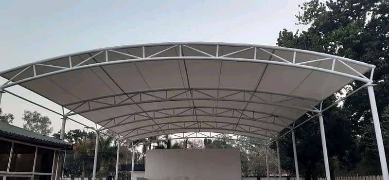 Commercial & residential car parking shade, Porch shade, Pvc shade 8