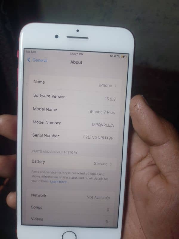 iphone7plus 128 gb pta approvved 6