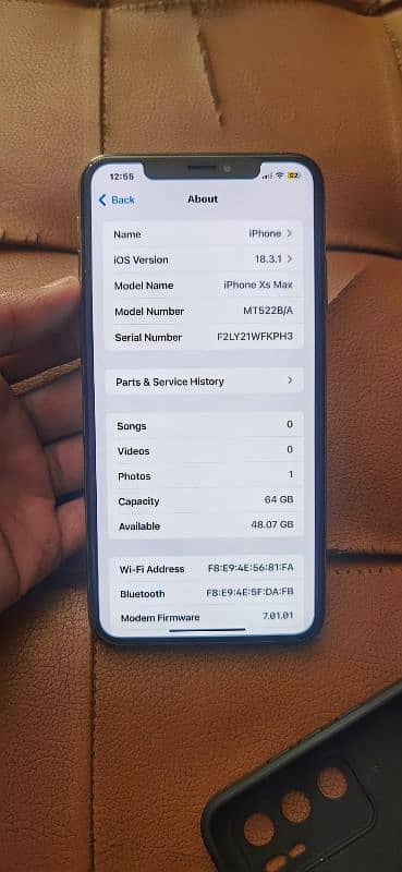 iphone xs max 64 GB official pta 2