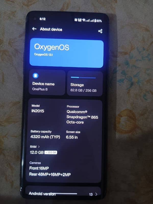 OnePlus 8 dual sim pta 12 256 black color 2