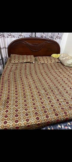 pure wood bed for sale