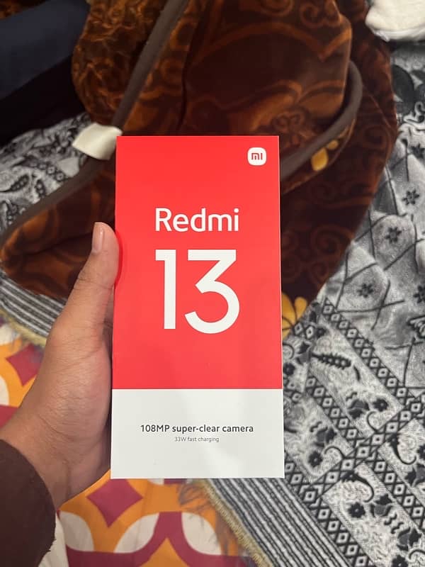 Box pack phone Redmi 13 8+8/128 Gb 4