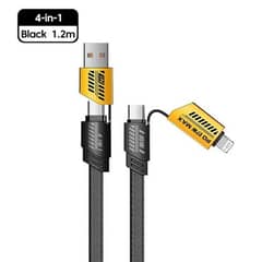 4 in 1 fast 65w charging cable available